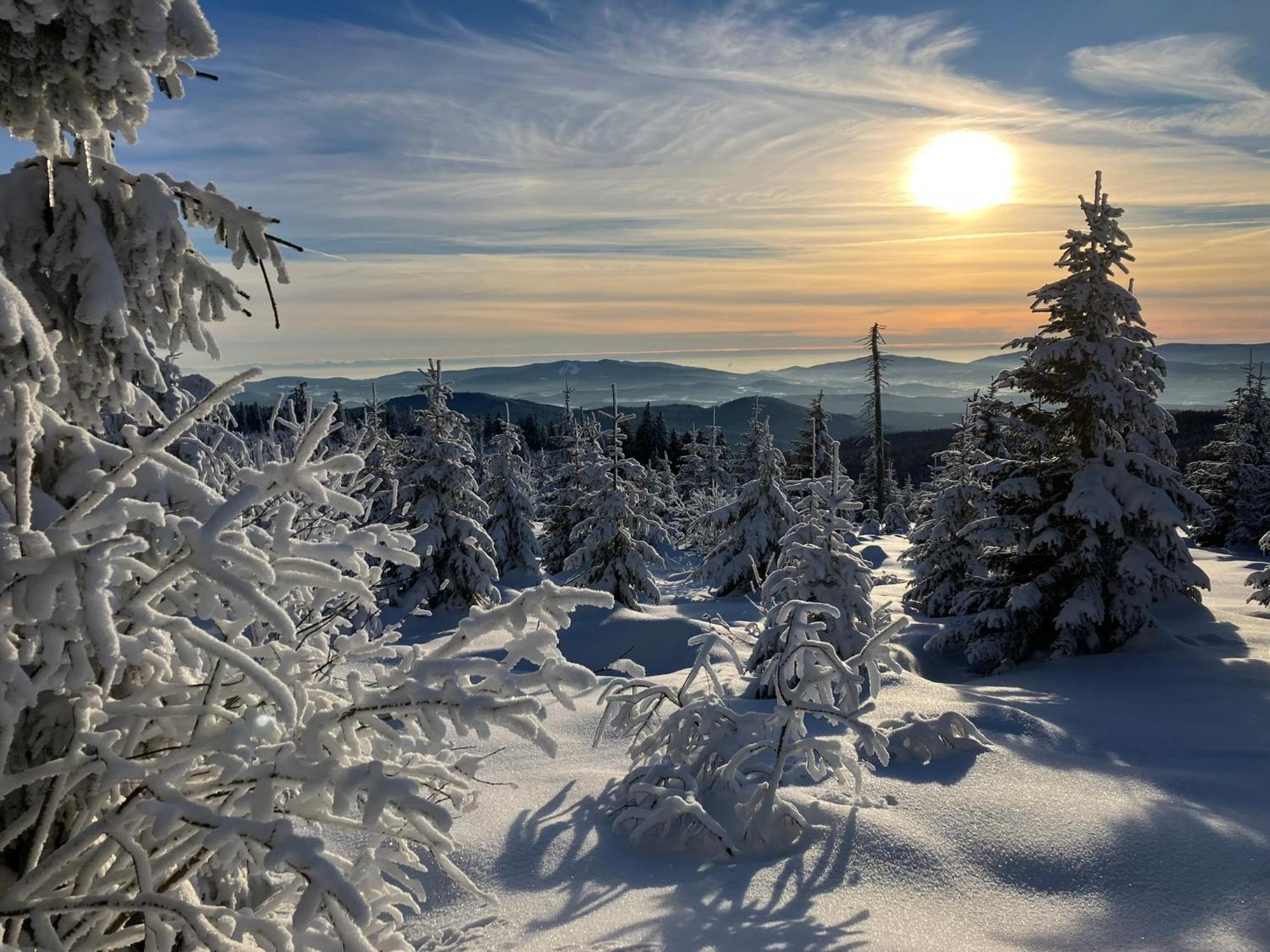 Chata Rozhlas Železná Ruda Esterno foto
